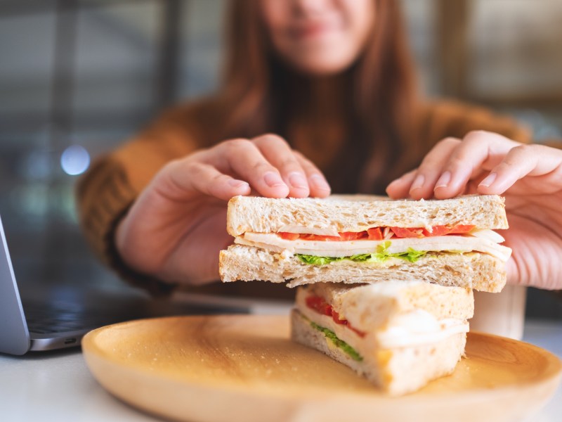 veganer Käse Sandwich