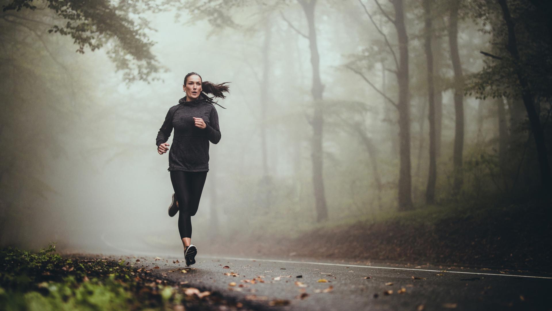 Joggen im Wald