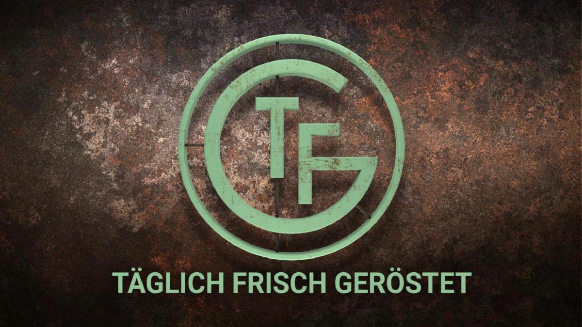 Logo, Täglich Frisch geröstet