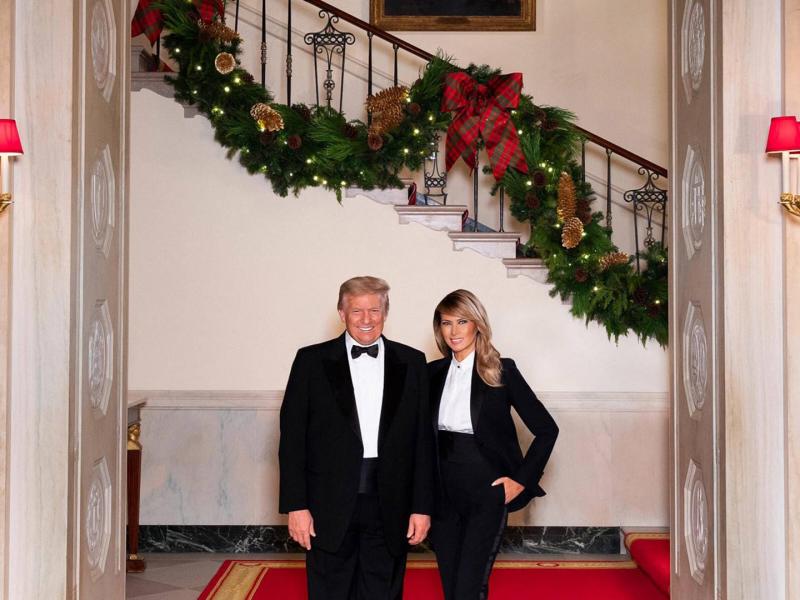 donald trump melania trump weihnachten