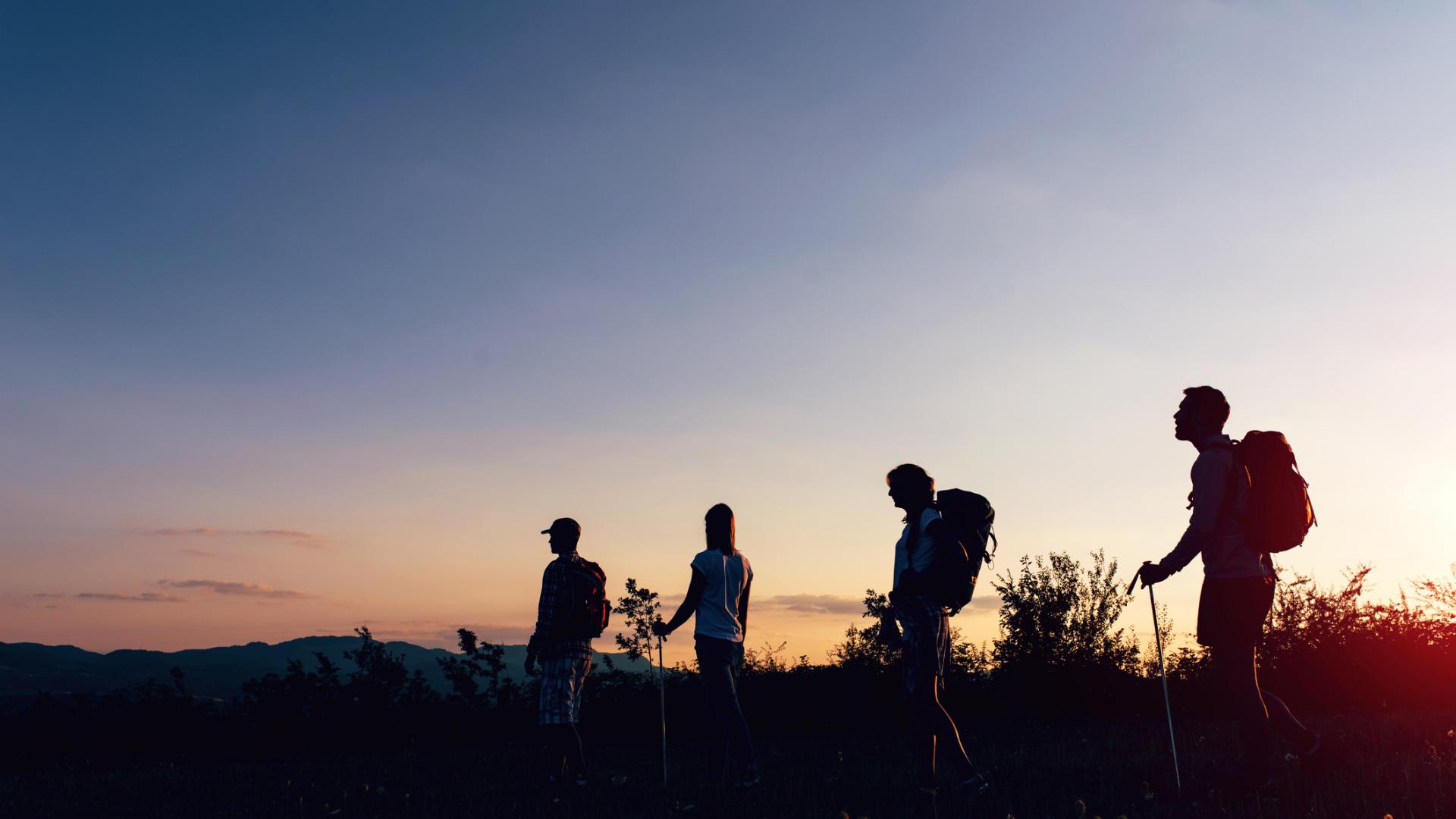 4 Wanderer in der Natur