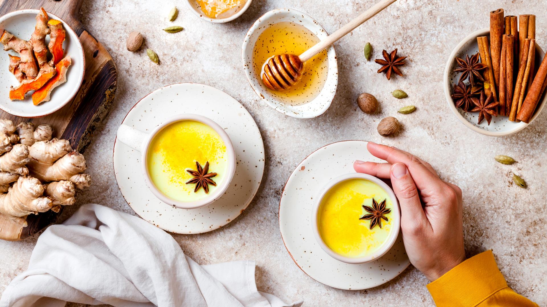 Goldene Milch Kurkuma Latte Zimt Ingwer Wirkung