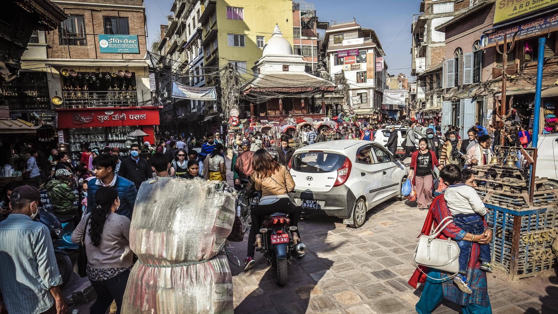 Die Altstadt von Kathmandu