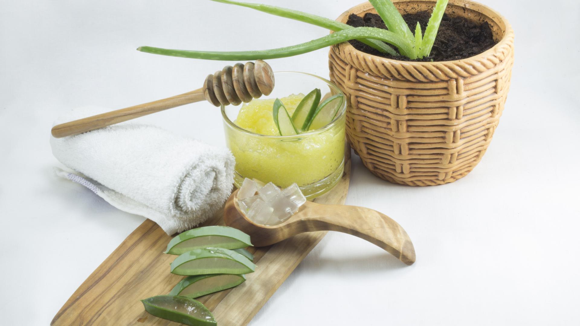 Aloe vera honig gesichtsmaske diy