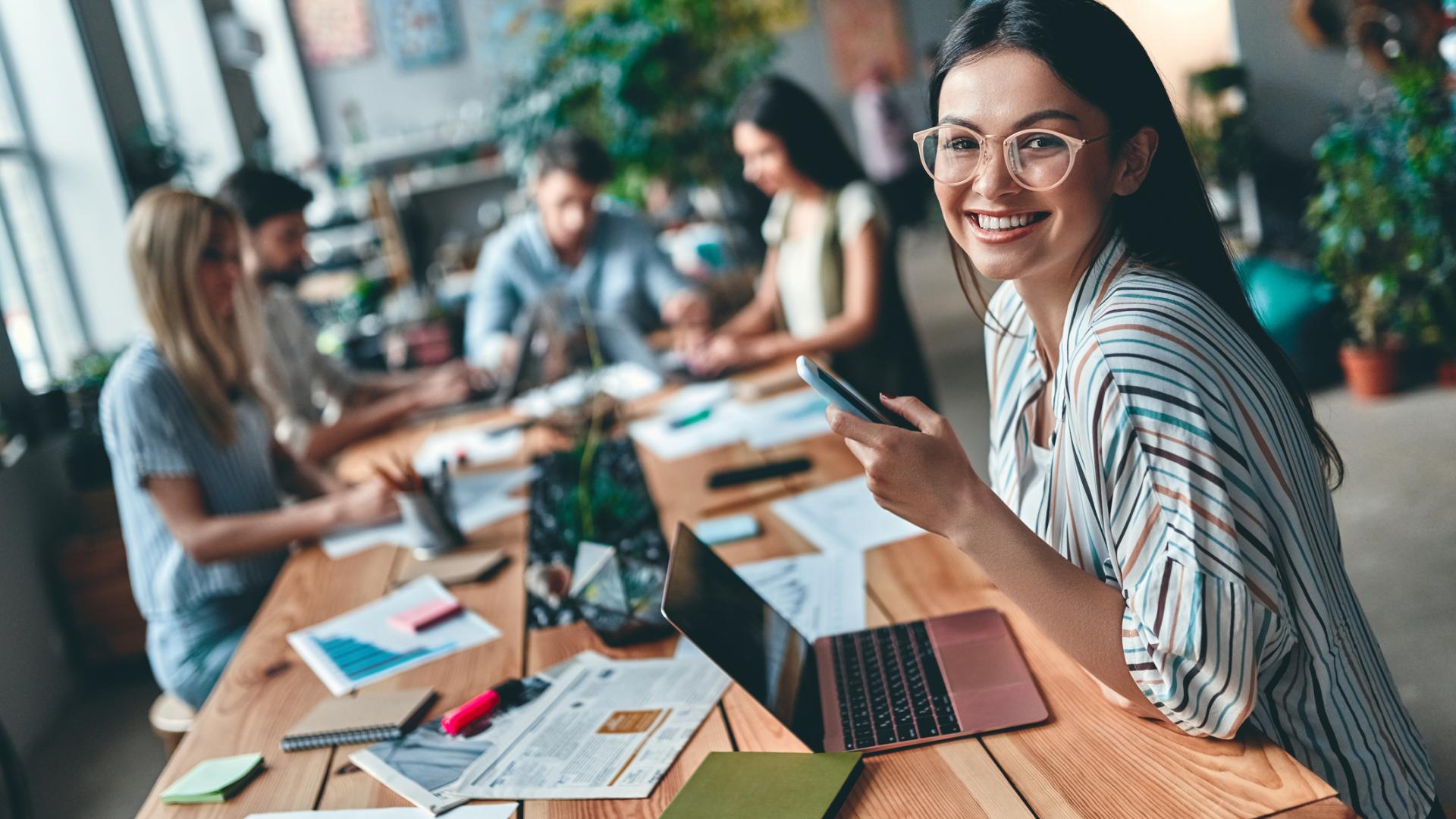 Startup Team im Büro