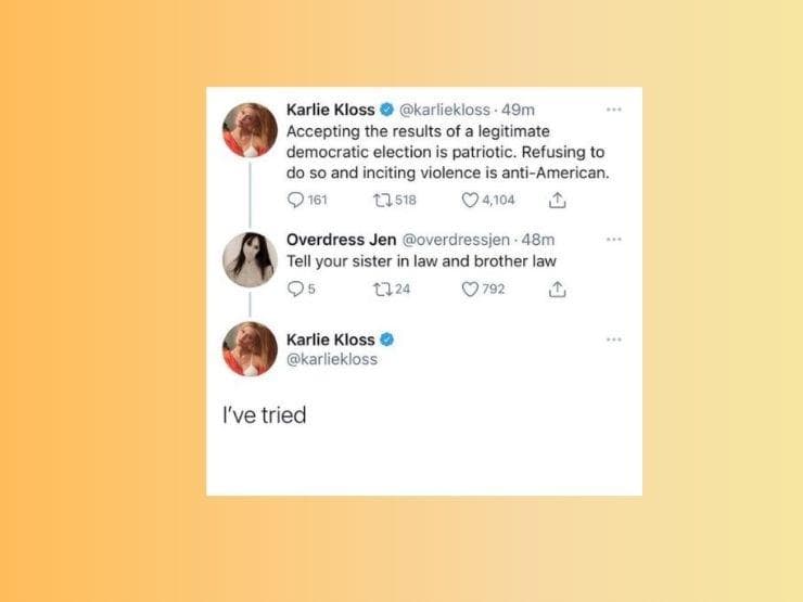 Tweet von Karlie Kloss