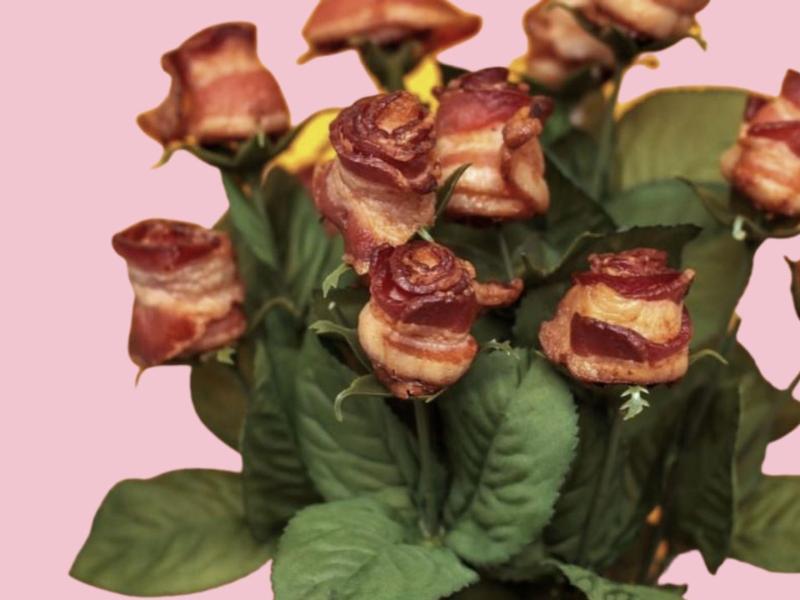 Bacon rosen Valentinstag