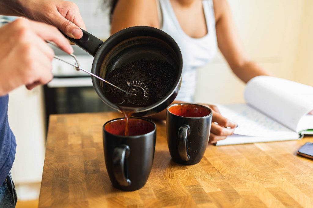 kaffee morgen topf tasse