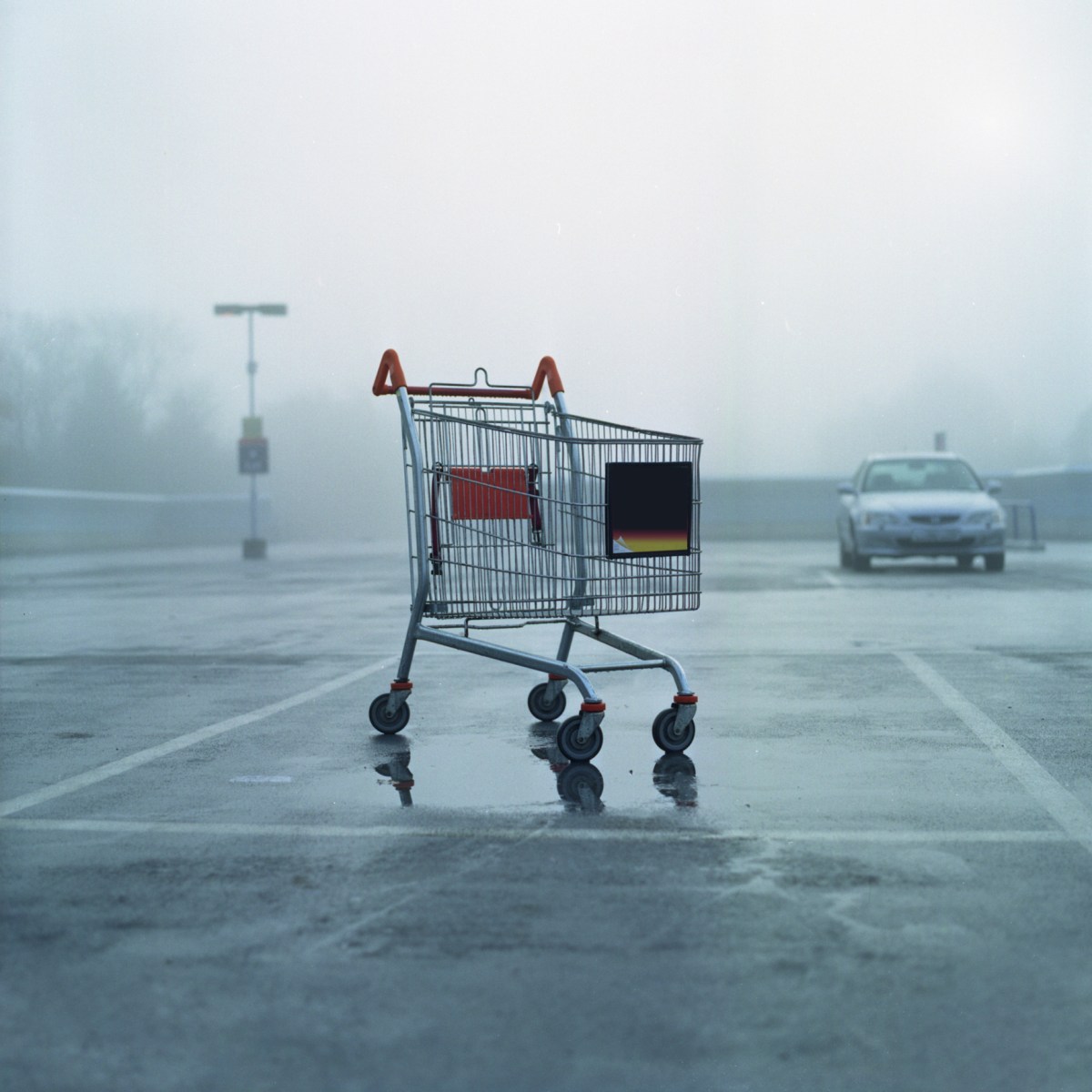 einkaufswagen supermarkt parkplatz