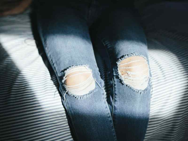 Gerippte Jeans