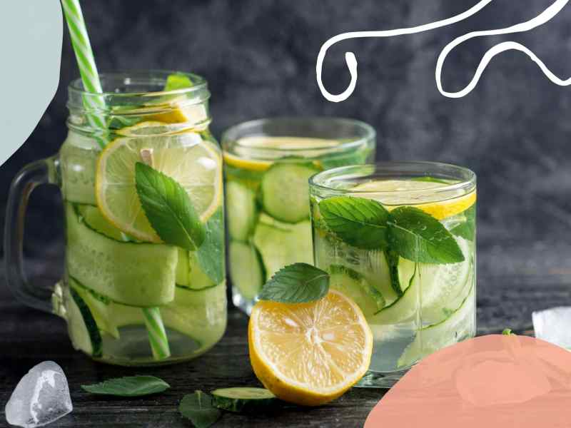 Alkohol Detox Limonade Gurke Zitrone Minze