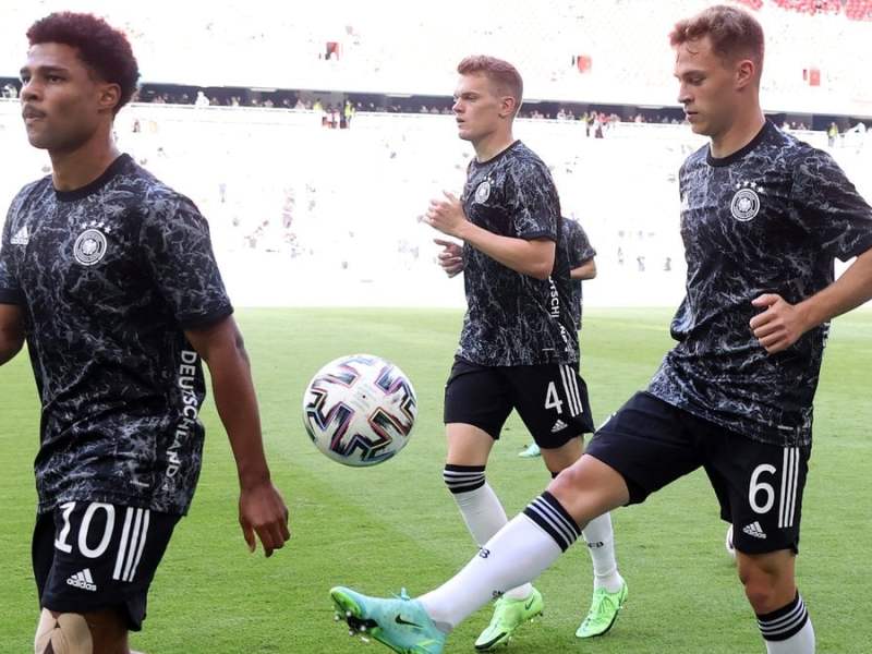 Nicht nur mit dem Ball begeistern die DFB-Stars.. © Alex Grimm - UEFA/UEFA via Getty Images