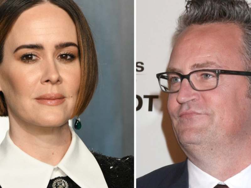 Sarah Paulson hat später doch noch ihren Kuss von Matthew Perry bekommen.. © Birdie Thompson/AdMedia/ImageCollect / carrie-nelson/ImageCollect