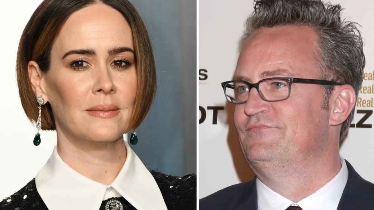 Sarah Paulson hat später doch noch ihren Kuss von Matthew Perry bekommen.. © Birdie Thompson/AdMedia/ImageCollect / carrie-nelson/ImageCollect