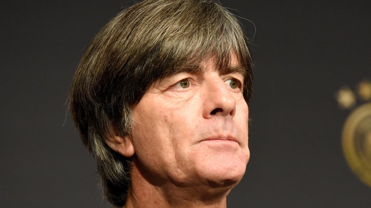 Joachim Löw 2018 bei einer Pressekonferenz.. © Alizada Studios/Shutterstock.com