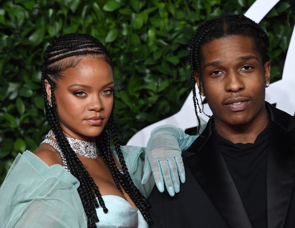 Rihanna und ASAP Rocky auf dem roten Teppich