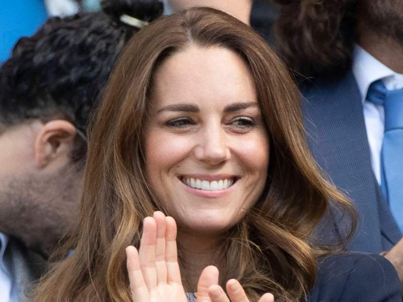 Herzogin Kate am Wochenende bei einem Tennisspiel in Wimbledon.. © imago/i Images