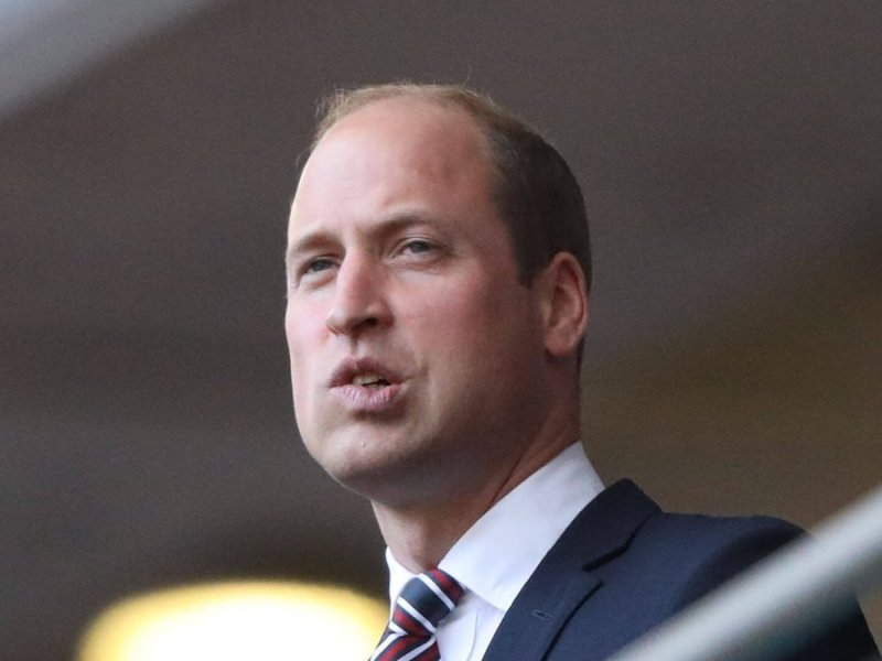 Angespannt verfolgte Prinz William die Partie England gegen Dänemark im Wembley-Stadion.. © imago images/Paul Marriott