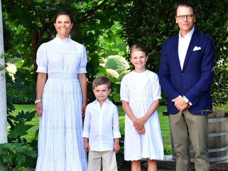 Victoria von Schweden mit ihrer Familie. © imago images/TT