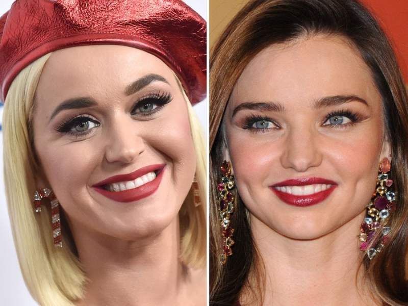 Katy Perry (li.) und Miranda Kerr haben gemeinsam eine Yoga-Stunde verbracht.. © DFree/Shutterstock.com / DFree/Shutterstock.com [M]