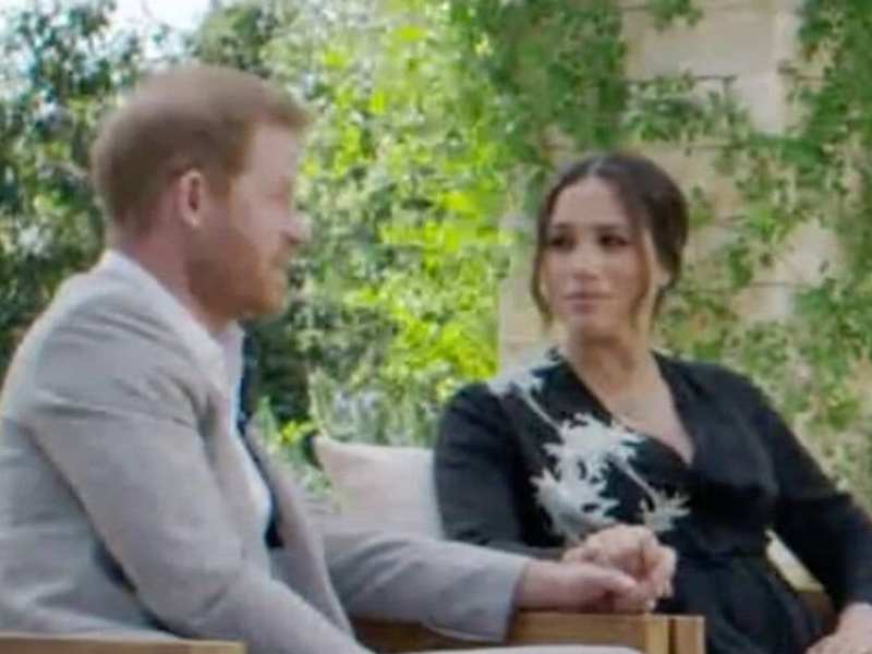 Prinz Harry und Herzogin Meghan während ihres Interviews mit Oprah Winfrey.. © imago images/ZUMA Wire