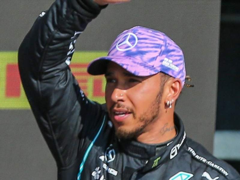 Lewis Hamilton nach dem Formel-1-Rennen in Silverstone.. © imago images/Every Second Media