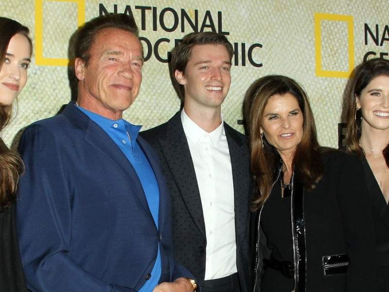 Die Schwarzenegger-Familie bei einem Auftritt auf dem roten Teppich. © AdMedia/ImageCollect