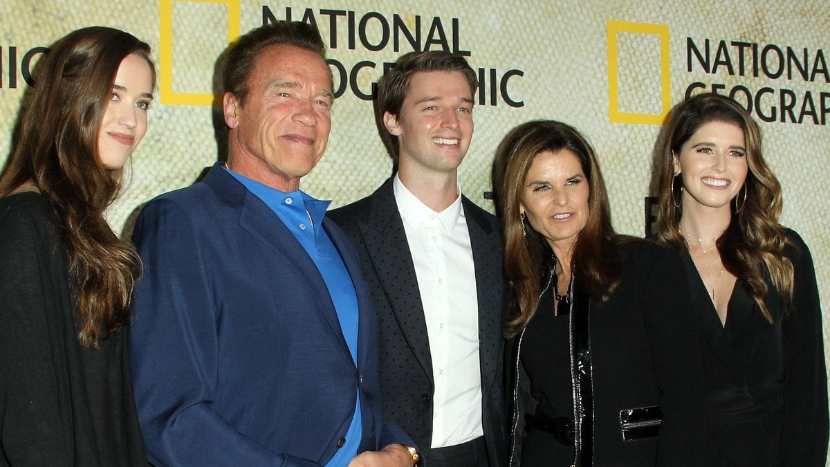 Die Schwarzenegger-Familie bei einem Auftritt auf dem roten Teppich. © AdMedia/ImageCollect