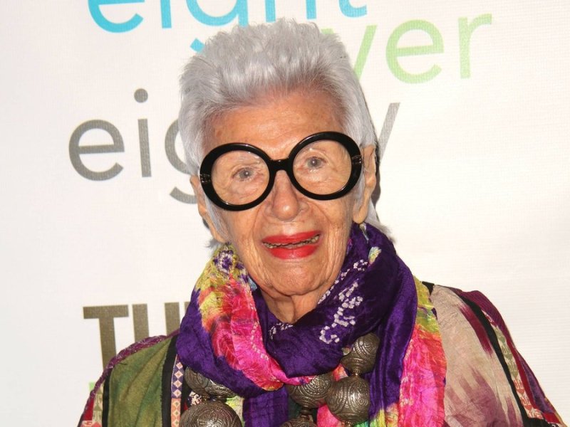 Die New Yorker Social-Media- und Lifestyle-Ikone Iris Apfel feiert 100. Geburtstag.. © imago/ZUMA Wire