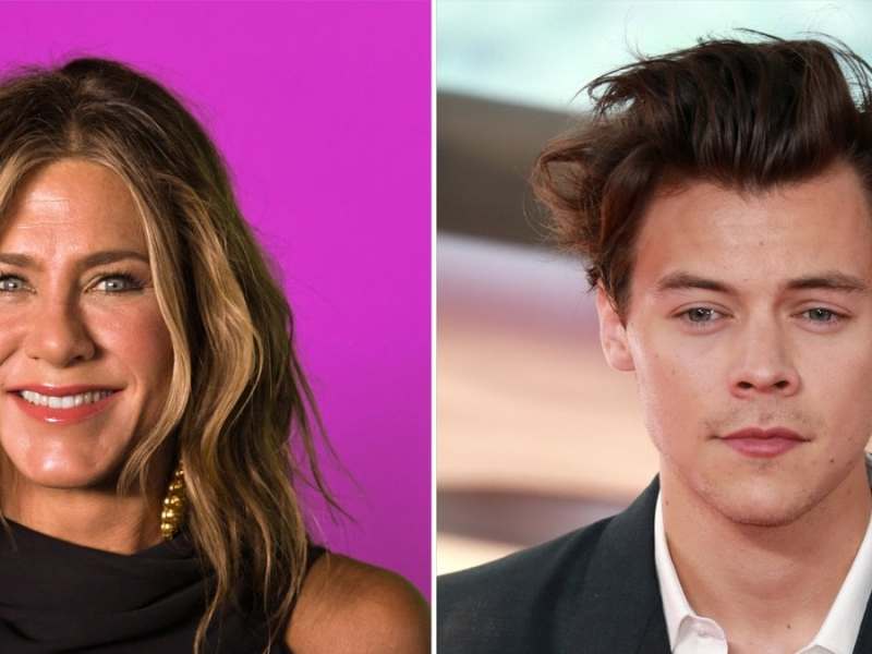 Jennifer Aniston und Harry Styles scheinen sich einen Kleiderschrank zu teilen.. © Ron Adar/Shutterstock.com / Cubankite/Shutterstock.com