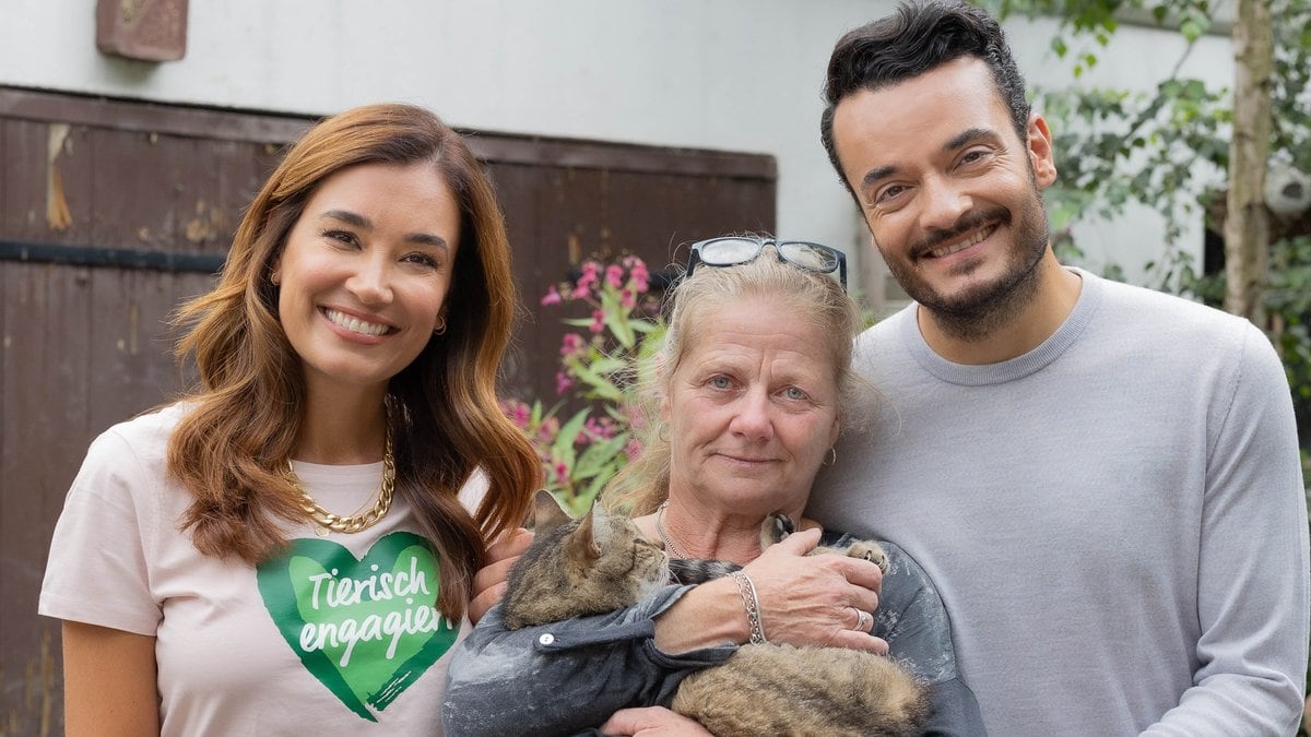 Jana Ina und Giovanni Zarrella mit Heike Schneider