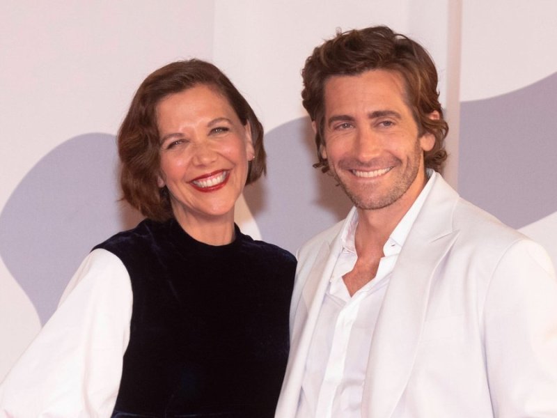 Maggie Gyllenhaal und Bruder Jake strahlten auf dem roten Teppich. © imago images/ZUMA Wire