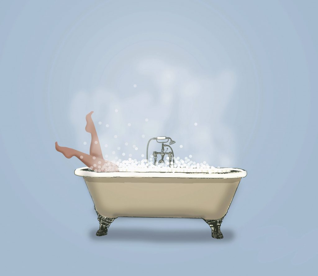 Badewanne Frau