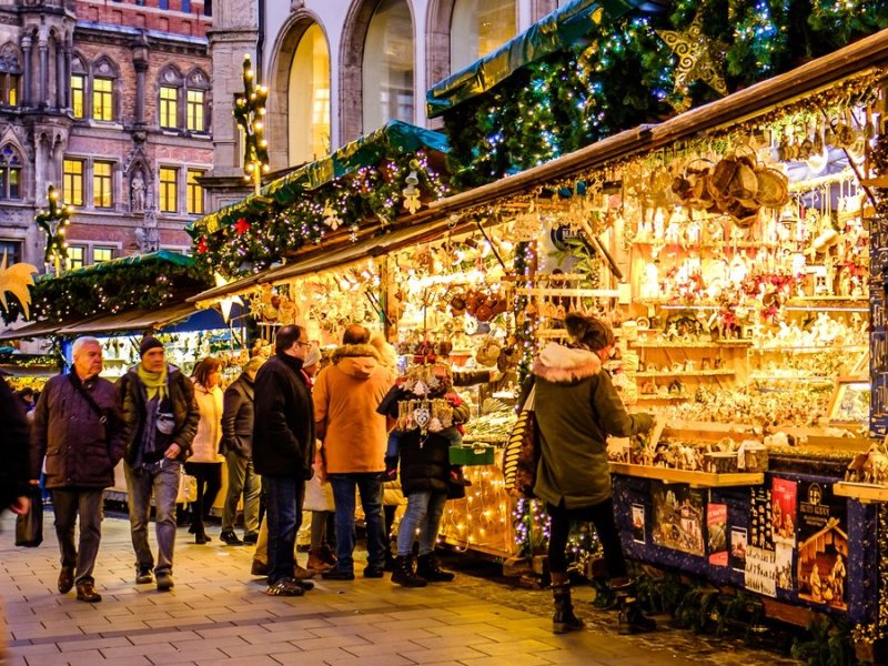 Der Christkindlmarkt am Münchner Marienplatz kann 2021 nicht stattfinden