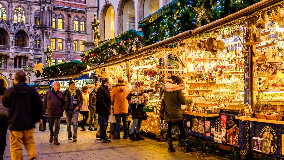 Der Christkindlmarkt am Münchner Marienplatz kann 2021 nicht stattfinden