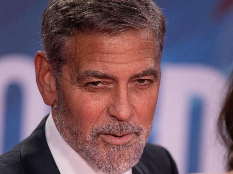 George Clooney bei einem Auftritt in London.. © Landmark Media. pictures@lmkmedia.com. Tel:00 44 20 7033 3830/ImageCollect