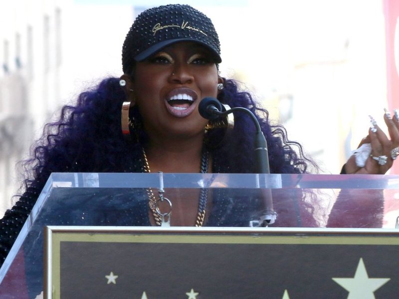 Missy Elliott bei ihrer Rede auf dem Hollywood Walk of Fame.. © imago images/ZUMA Wire