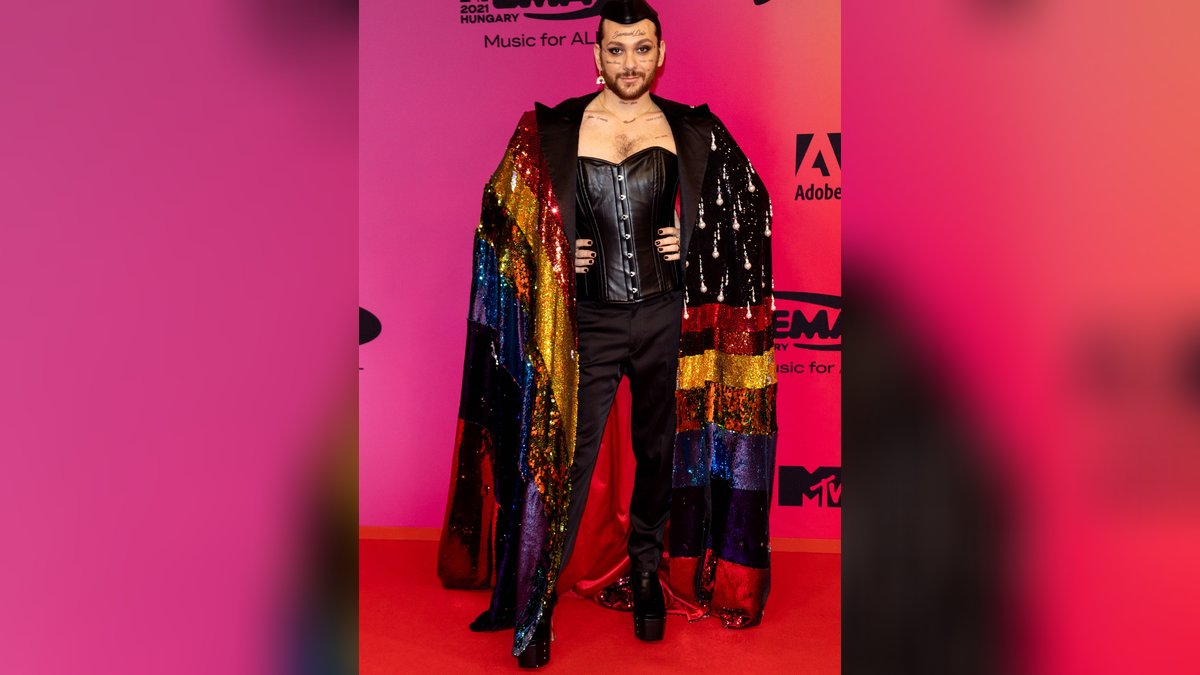 Riccardo Simonetti bei den MTV EMAs 2021.. © imago images/ZUMA Wire