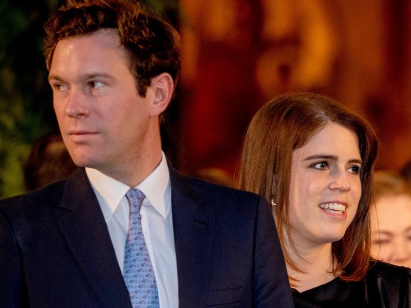 Prinzessin Eugenie mit ihrem Ehemann Jack Brooksbank.. © imago/PPE