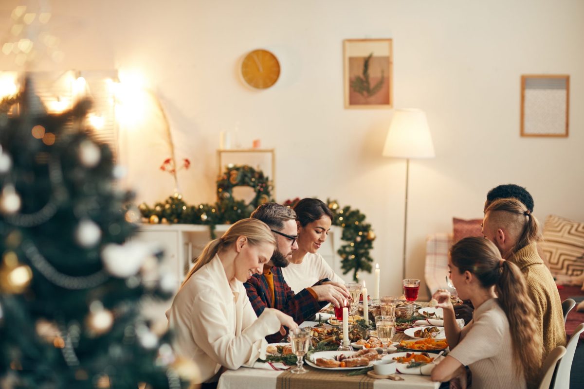 Familie Weihnachtsessen