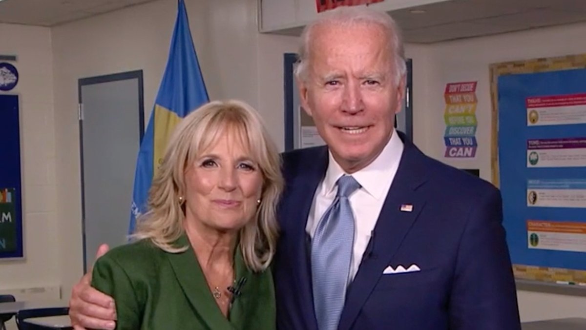 Jill und Joe Biden sind es nicht gewöhnt