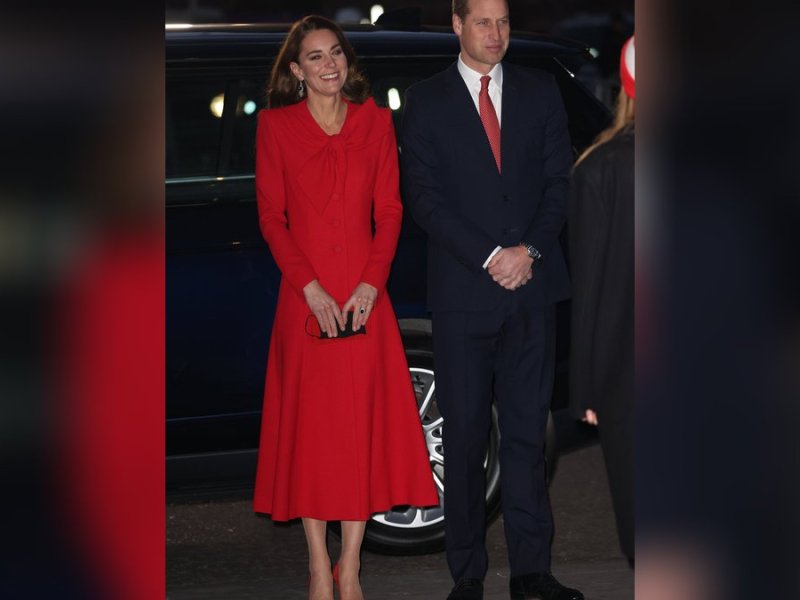 Herzogin Kate und Prinz William auf dem Weg zum Weihnachtskonzert in der Westminster Abbey.. © imago/i Images