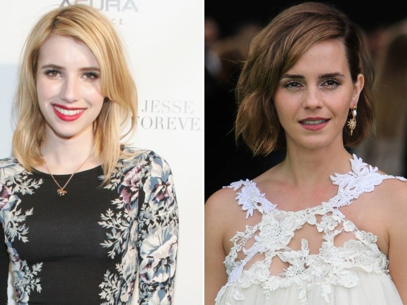 Verwechslungsgefahr? Emma Roberts (l.) und Emma Watson.. © imago images/James Atoa/Everett Collection / imago images/Cover-Images