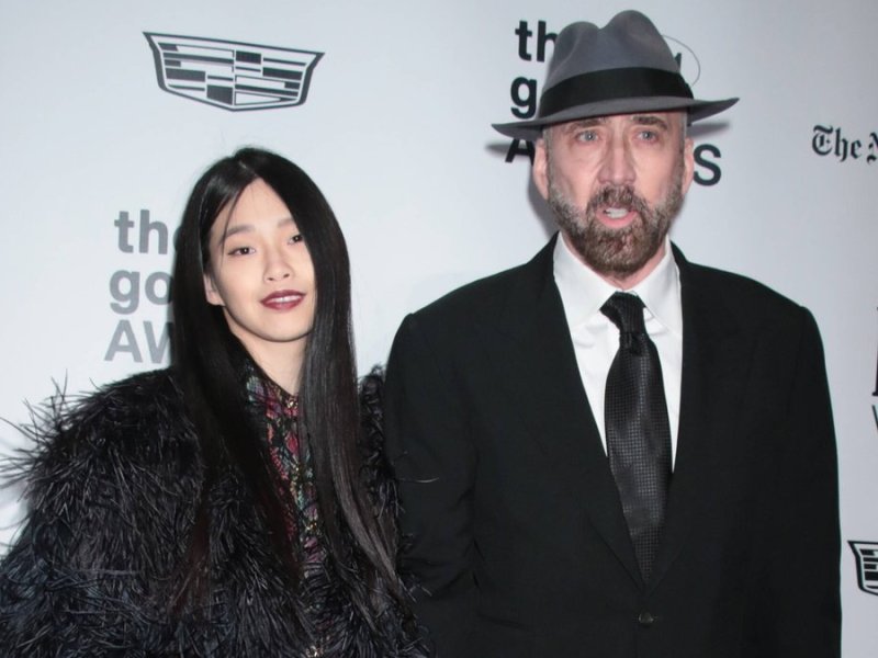 Nicolas Cage mit Ehefrau Riko Shibata bei einem Auftritt in New York.. © imago/MediaPunch