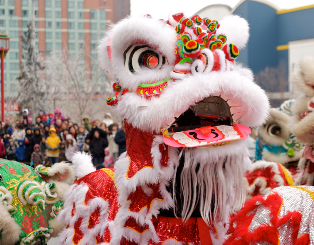 Löwentanz Chinesisches Neujahr