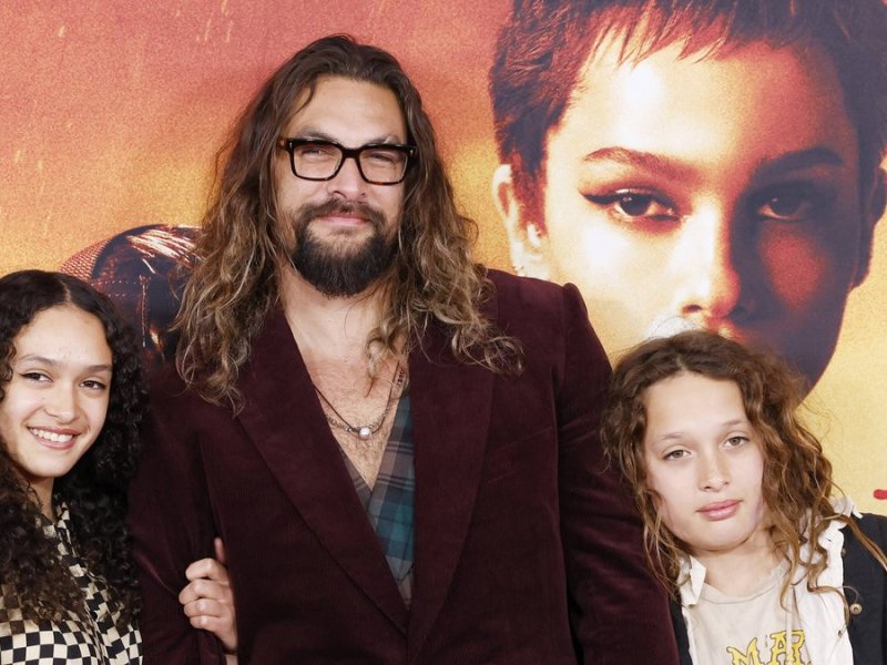 Jason Momoa besuchte mit seinen Kindern die "The Batman"-Premiere in New York.. © imago/UPI Photo