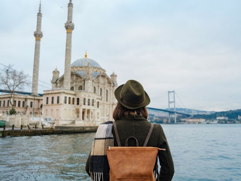 Frau in Istanbul