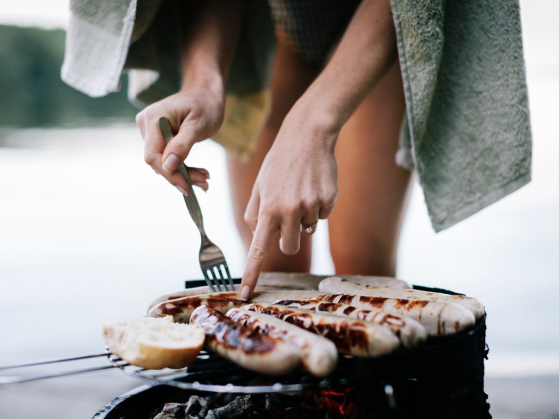 Fleisch auf Grill