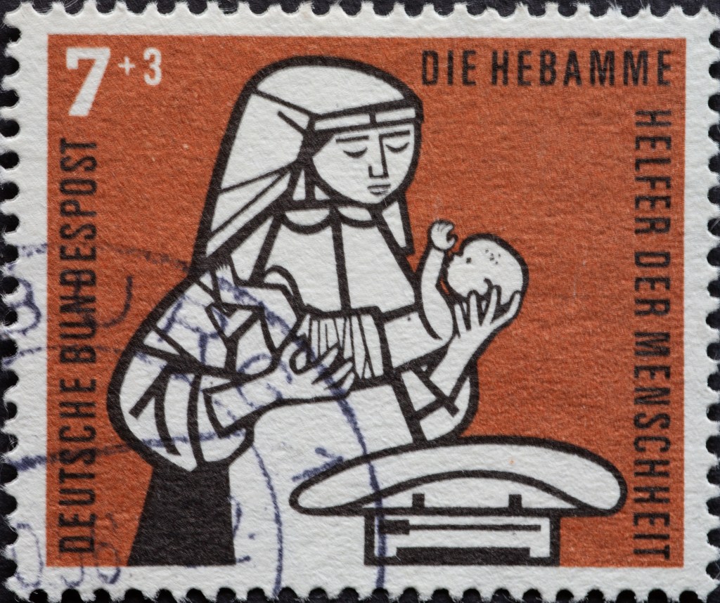 briefmarke hebamme