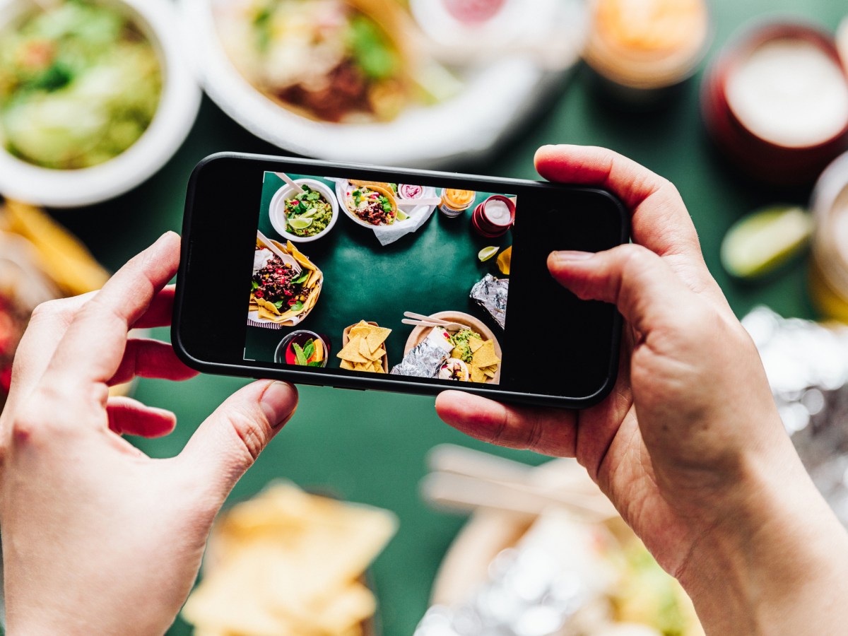 Handyfoto mexikanisches Essen